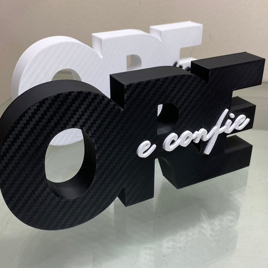 Decoração "Ore e Confie" em Impressão 3D – Placa Decorativa Inspiradora