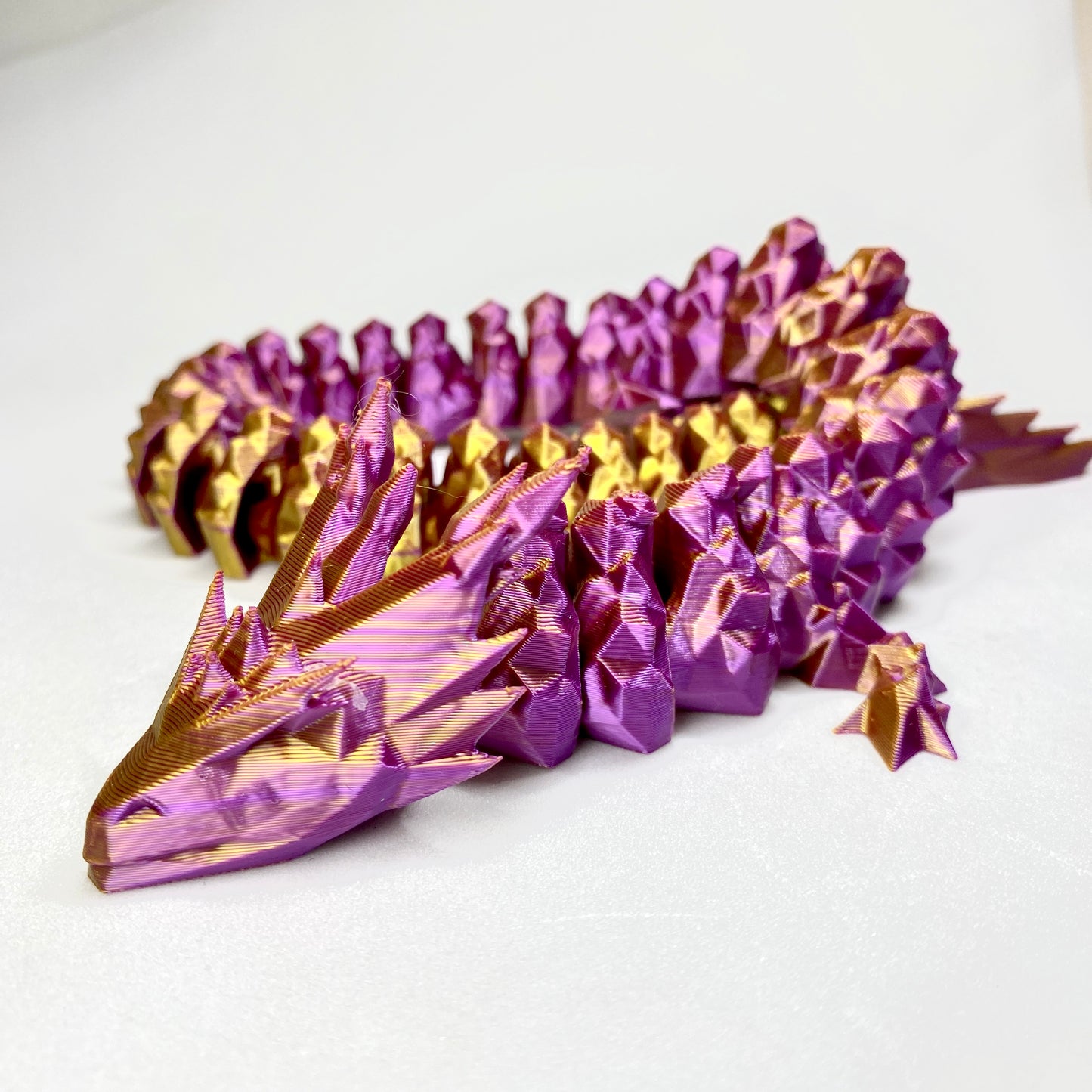 Dragão Articulado em Impressão 3D – Brinquedo Sensorial Flexível