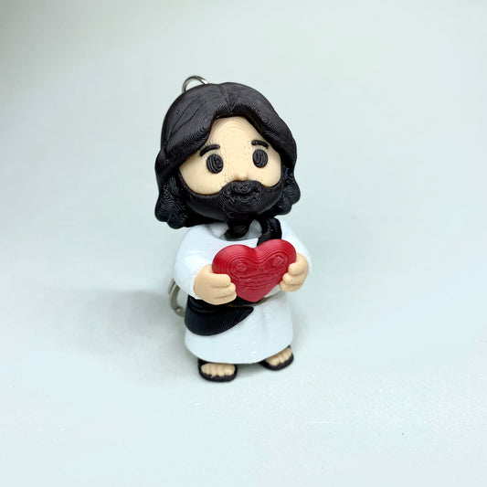 Chaveiro Jesus com Coração em 3D | Chaveiro Religioso