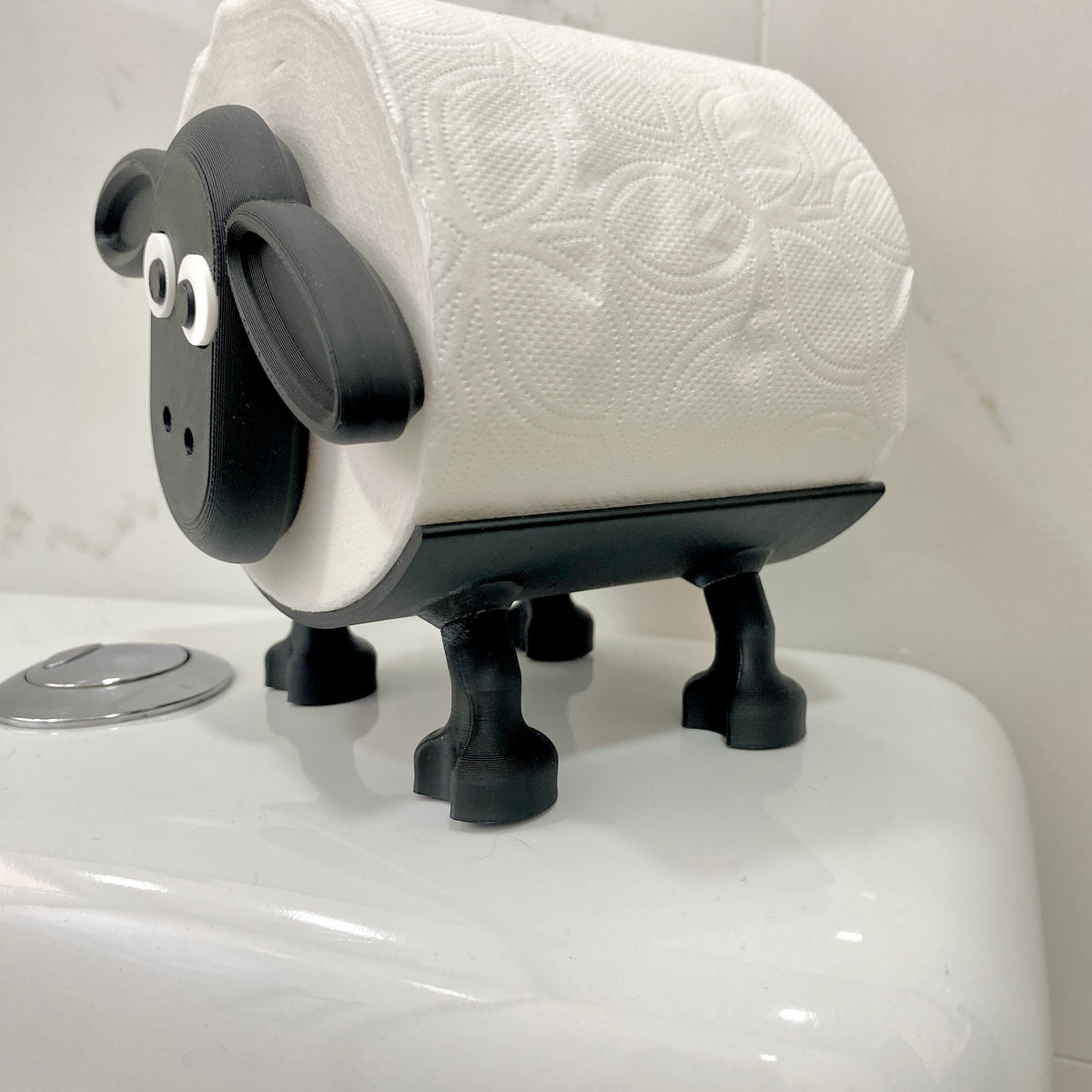 Suporte para Papel Higiênico Ovelha – Decorativo e Criativo em Impressão 3D