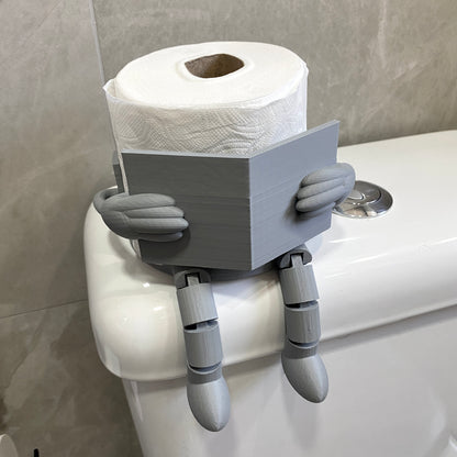 Suporte para Papel Higiênico Robô Articulado – Decoração Criativa em Impressão 3D