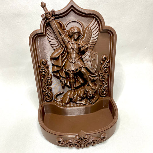Porta-Terço de São Miguel Arcanjo | Decoração Religiosa 3D