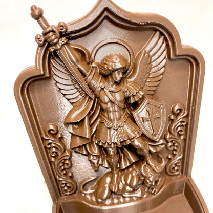 Porta-Terço de São Miguel Arcanjo | Decoração Religiosa 3D