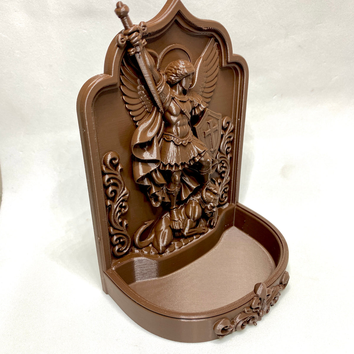 Porta-Terço de São Miguel Arcanjo | Decoração Religiosa 3D
