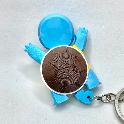 Chaveiro 3D Squirtle Pokémon Articulado