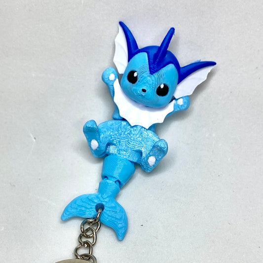 Chaveiro 3D Vaporeon Pokémon Articulado