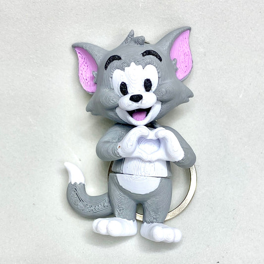 Chaveiro 3D Tom Tom e Jerry